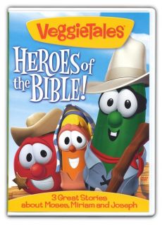 Heroes of Bible Veggie DVD Tales 3 Stories About Moses Miriam Joseph