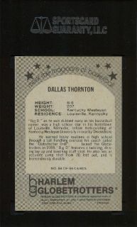  Basketball 84 Dallas Thornton SGC 84 NMT 7 Harlem Globetrotters