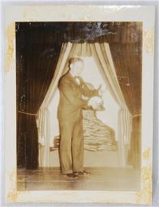 vintage antique magician photograph harry houdini