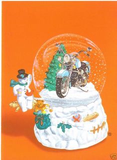 Motorcycle Christmas Greeting Cards w Harley Davidson 2