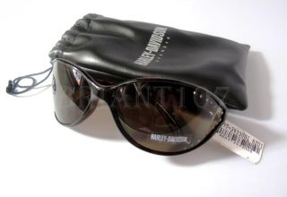 NWT Auth.Harley Davidson Sunglasses HDS484 Amber + Pouch