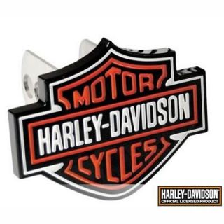 Hitch Cover Harley Davidson® Bar and Shield Logo Metal Painted Shield