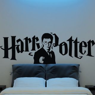 Harry Potter Head Face Wand Silhouette Wall Sticker Vinyl Decal Logo