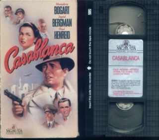CASABLANCA HUMPHREY BOGART INGRID BERGMAN PAUL HENREID / USED VHS MGM