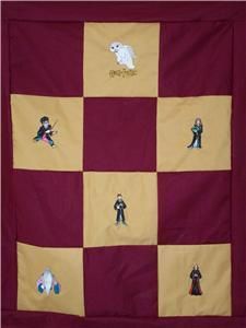 Harry Potter Movie Embroidered Child Crib Quilt Blanket