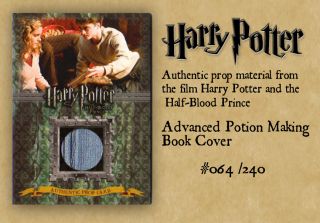 Harry Potter Half Blood Prince ADVANCED POTION MAKING BOOK COVER Card