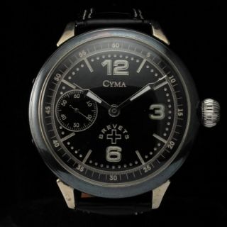 Mens COLLECTABLE 1930s TAVANNES   CYMA Vintage MILITARY STYLE Watch