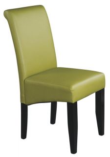 KIWI GREEN Eco Leather Parsons Armless Dining Room Table Desk Chair