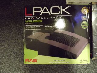 RAB Lpack LED Wallpack 26 Watt LED Light Bronze WPLED26