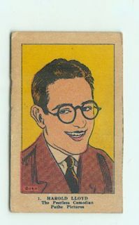  1920s Strip Card w 538 1 Harold Lloyd EX