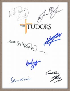 Jonathan Rhys Meyers Henry Cavill Sam Neill Signed x7 The Tudors TV