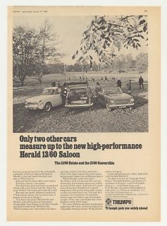 1968 Triumph Herald 13 60 Saloon Estate Convertible Ad