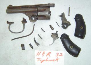Antique H R Harrington Richards Top Break Revolver 32 Gun Parts Group