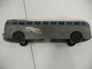 GREYHOUND BUS MADE FROM ARCADE CAST IRON MOLD IN ALUMINUM BY FREEPORT