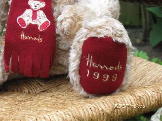 Harrods Large Foot Dated Christmas Bear 1999 13 Inch