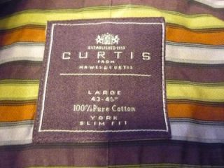 Hawes Curtis York Slim Fit Long Sleeve Button Front Shirt Size Adult L
