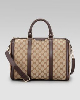 Gucci Boston Medium Vintage Web Bowler Bag   