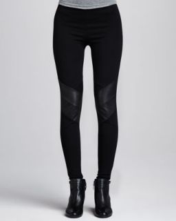 available in black $ 120 00 maison scotch leather knee leggings $ 120