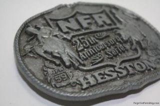 Hesston Belt Buckle 1983 National Finals Rodeo 25th Anniversary NFR 83