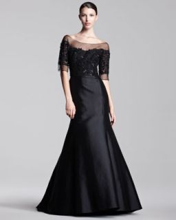 Lela Rose Tulle Top Gown   