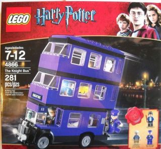 Lego HARRY POTTER #4866 Knight Bus Set 3 Minifigs NEW Ernie Prang Stan