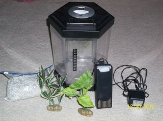 Gallon Hexagon Freshwater Fish Tank Accessories Included