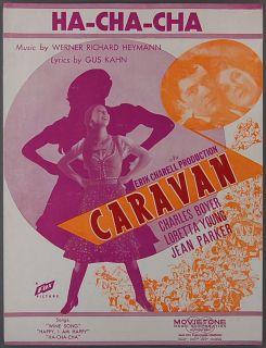 Ha Cha Cha Heymann Kahn Caravan Loretta Young 1934 Movie Sheet Music