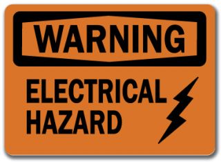 Warning Sign Electrical Hazard 10 x 14 OSHA Safety Sign