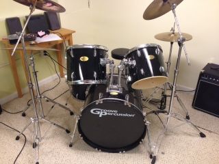 Groove Percussion Drum Set Used