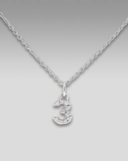 Diamond Number Necklace,