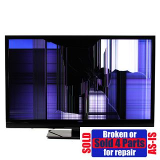 AS IS Broken Vizio M470SL 47 1080p HD TV for parts or repair