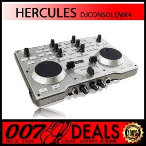 New Hercules MK4 USB Virtual DJ Console Audio Card