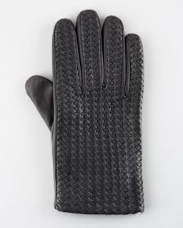 N11Z6 Hilts Willard Billy Woven Leather Glove, Black