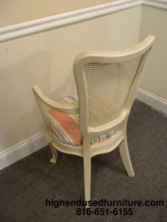 Hickory White French Provincial Cane Back Chairs