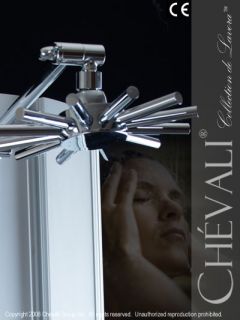  Aluminum Shower Panel Tower Massage Rainfall Star Head Sprayer