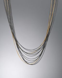 Toggle Clasp Gold Necklace  