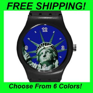 Statue of Liberty New York #2   Round Sports Watch (6 Colors)  MW1975