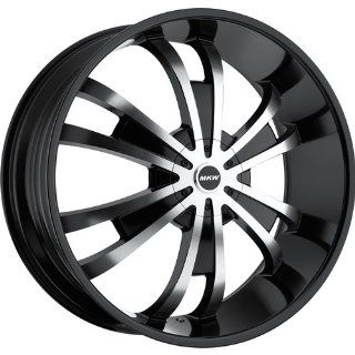 MKW M109 24 Black Wheel / Rim 5x135 & 5x5.5 with a 18mm Offset and a