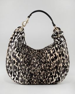 Fendi Zebra Print Calf Hair Mia Bag   