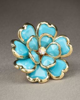 Marlyn Schiff Turquoise Stretch Ring   