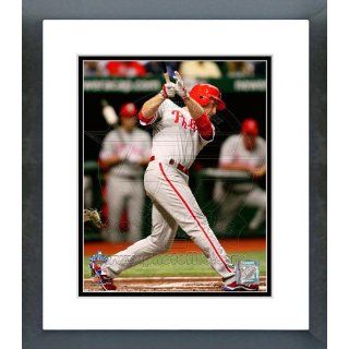Chase Utley 2008 World Series Game 1 Home Run Framed