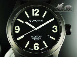 glycine watch 46mm incursore 200m automatic sap 3874 99 from