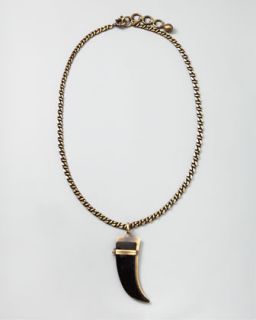 Lanvin Horn Pendant Necklace   