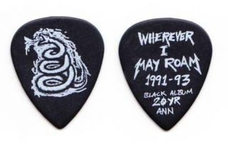 Metallica James Hetfield Black Snake Guitar Pick #2   2012 Tour