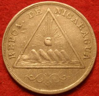 NICARAGUA 1899 5 CENTAVO VF KM9 1b