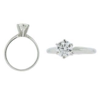 1.00 carat Round Diamond Solitaire Engagement Ring in 14K