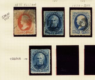 UNITED STATES 20 USED STAMPS Sc# 156 ~ 191 s3190