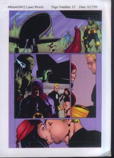 Elektra Havok Kiss Official x Men Mutant x Marvel Comic Bookproof Art