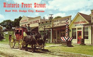 Historic Front Street Boot Hill Dodge City Kansas 10F