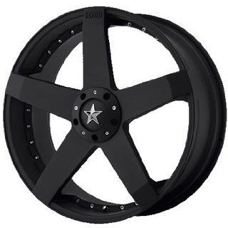 KMC KM775 20x8 Black Wheel / Rim 5x4.5 & 5x4.75 with a 32mm Offset and